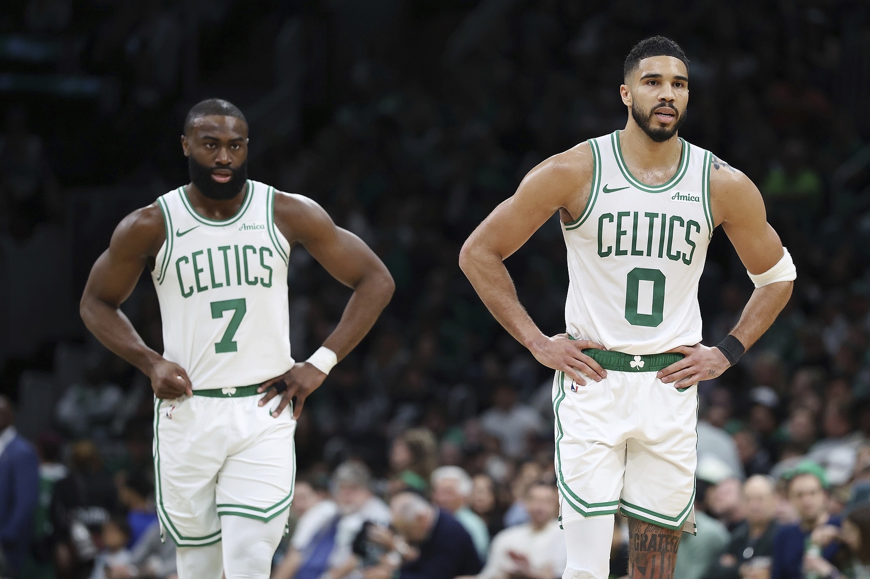 五星体育官网-海沃德：塔图姆&amp;布朗是联盟中最好的两名侧翼之一 绿军球迷真有福